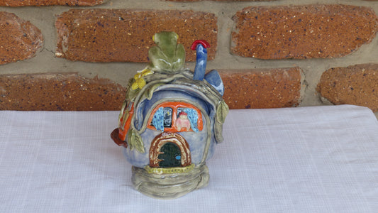 Frog On House