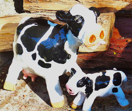 Mabel and Bonney, Cow and Calf