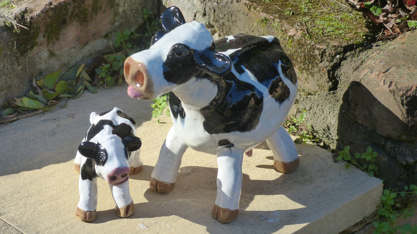 Mabel and Bonney, Cow and Calf