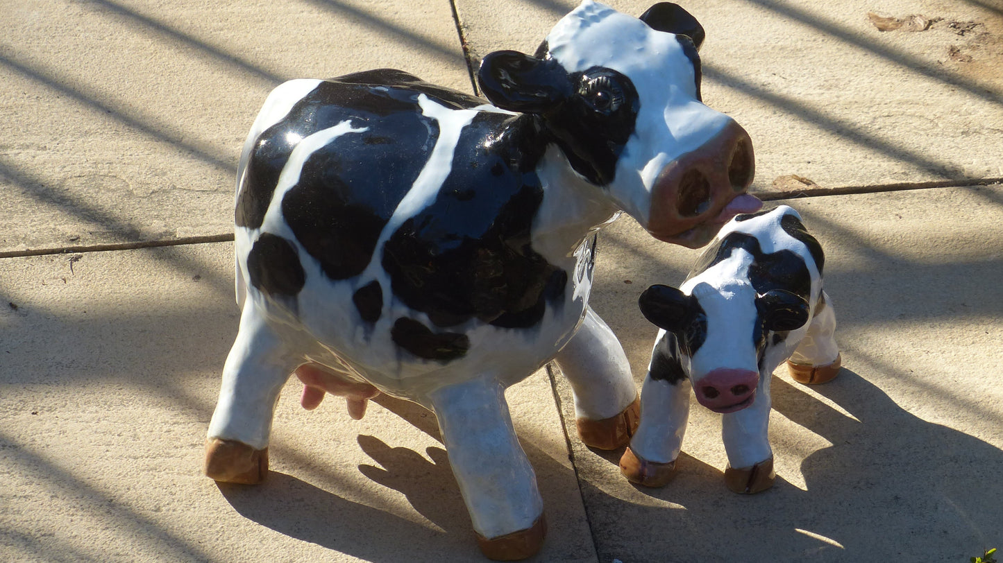 Mabel and Bonney, Cow and Calf