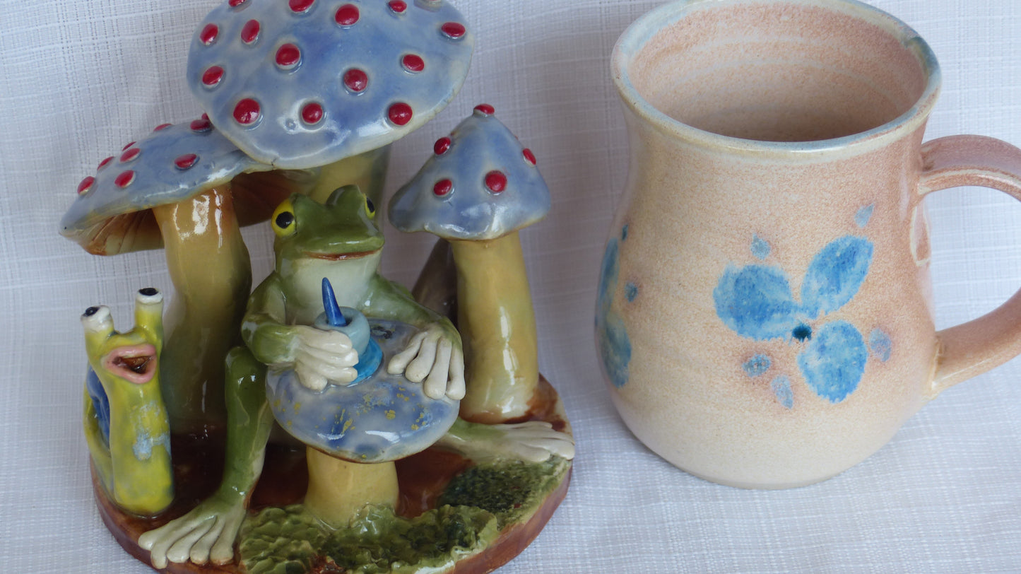Frog Under Toadstool